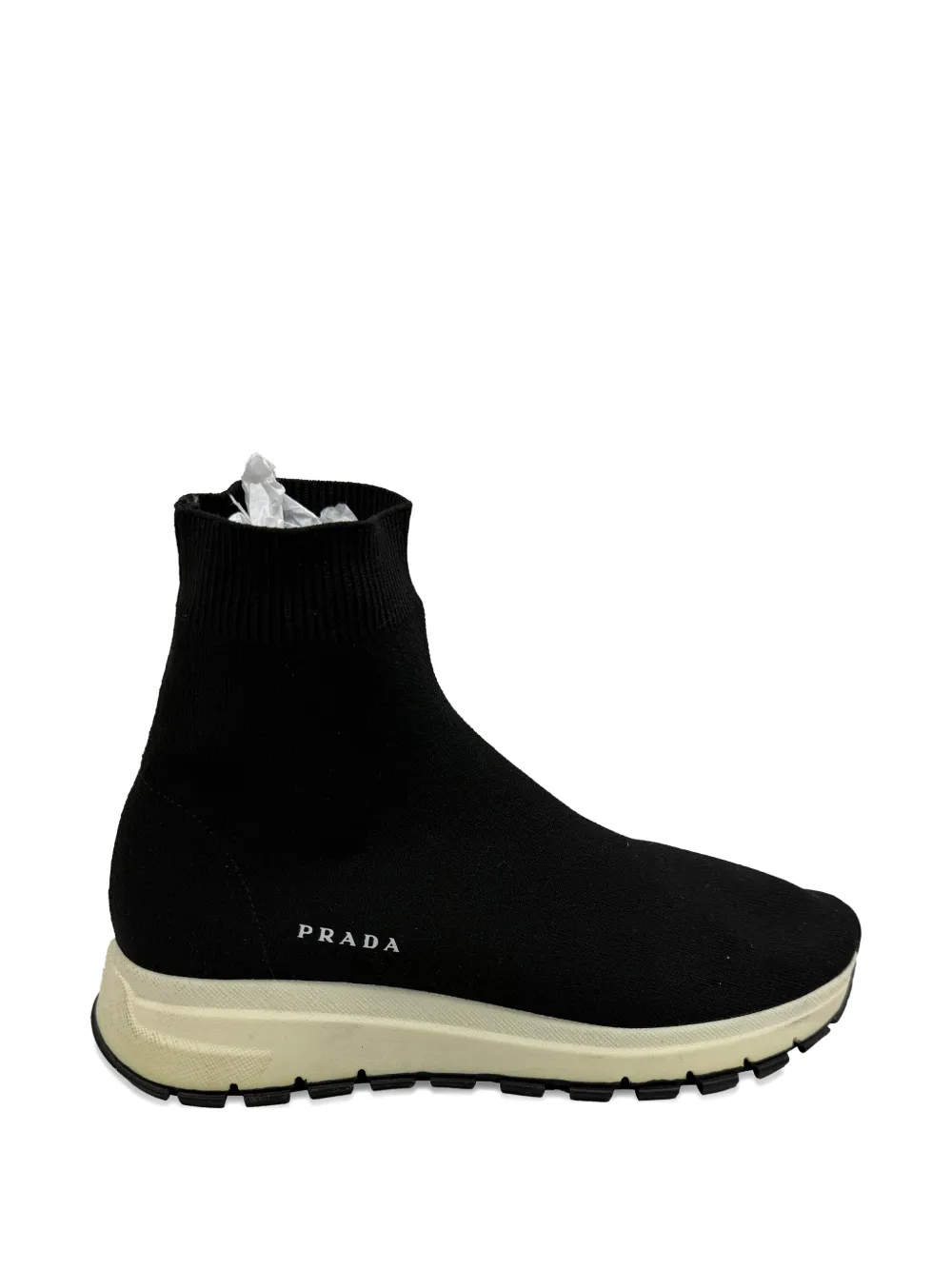 Prada Pre-Owned Knit sock sneakers - Schwarz
