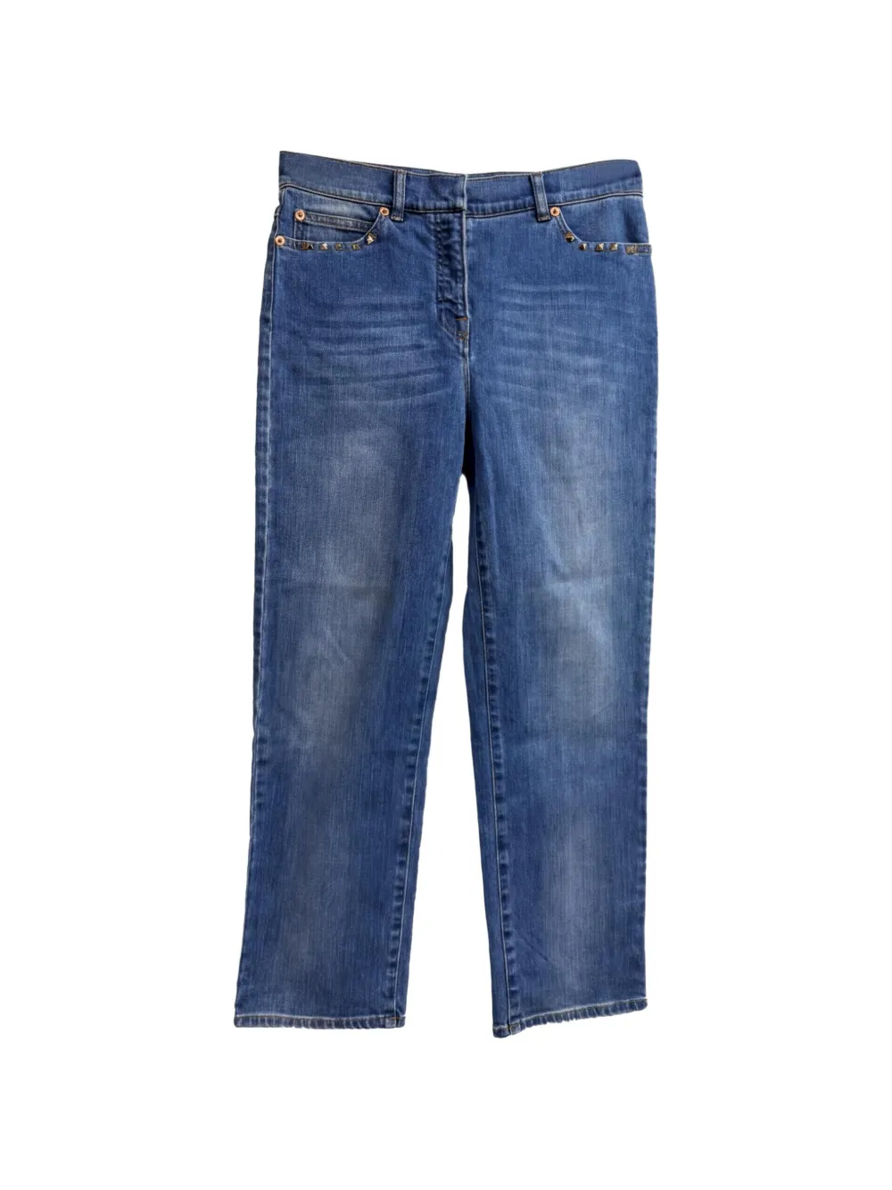 Valentino Garavani Pre-Owned Jeans dritti Rockstud - Blu