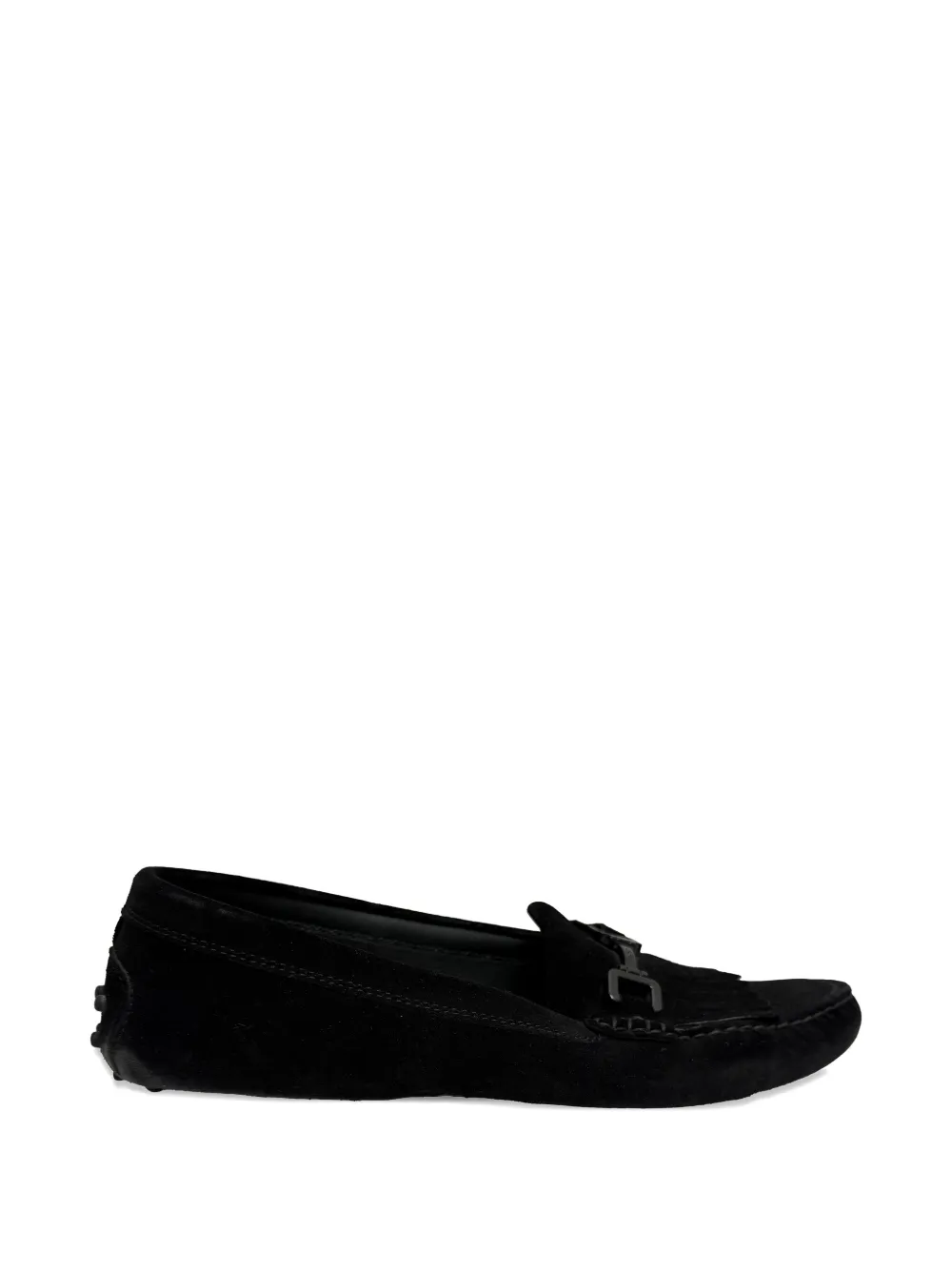 Tod's Vintage Fringed Gommino driving loafers - Nero