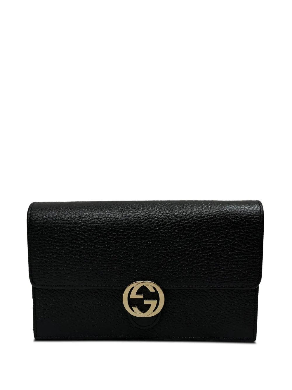 Gucci Pre-Owned Interlocking G wallet on chain - Nero