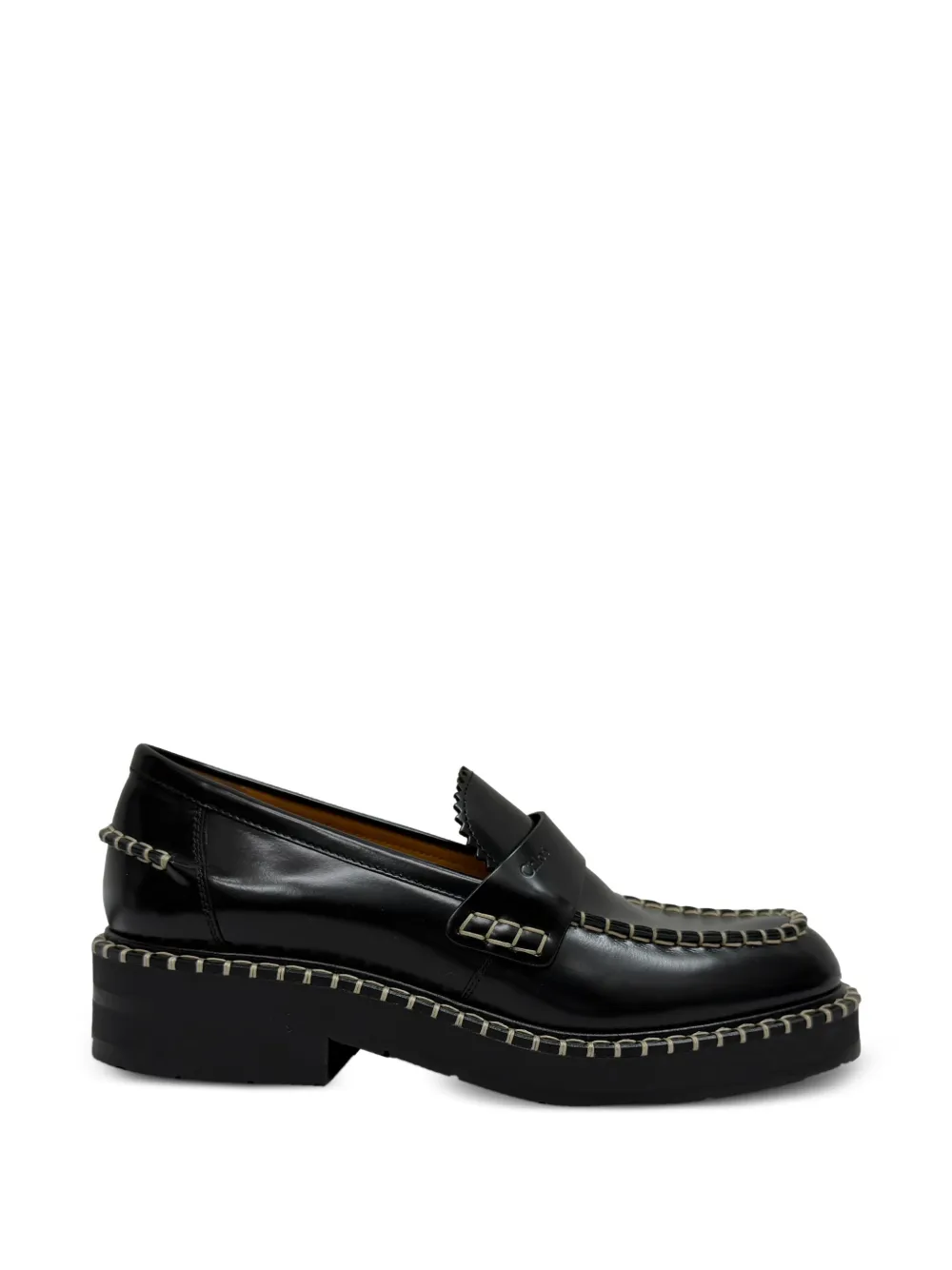Chloé Vintage Noua whipstitched loafers - Schwarz