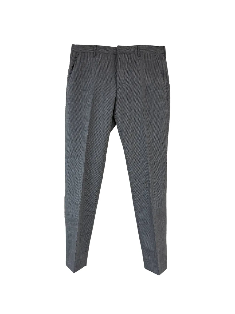 Prada Pre-Owned Straight-leg wool trousers - Grey