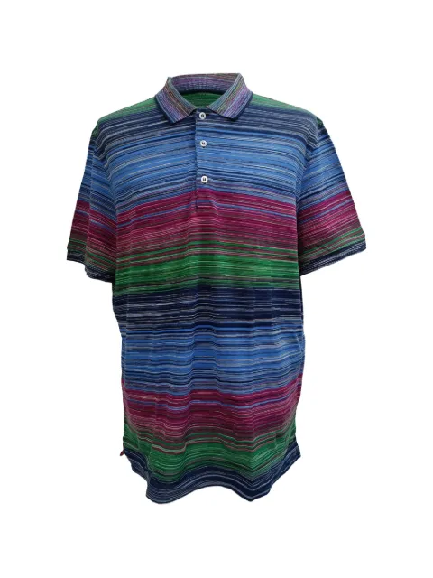Missoni Pre-Owned 2024 striped piqué polo shirt