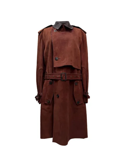 Etro Vintage belted suede trench coat