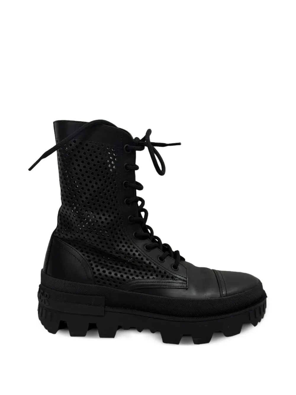 Moncler Vintage Carinne perforated ankle boots – Black