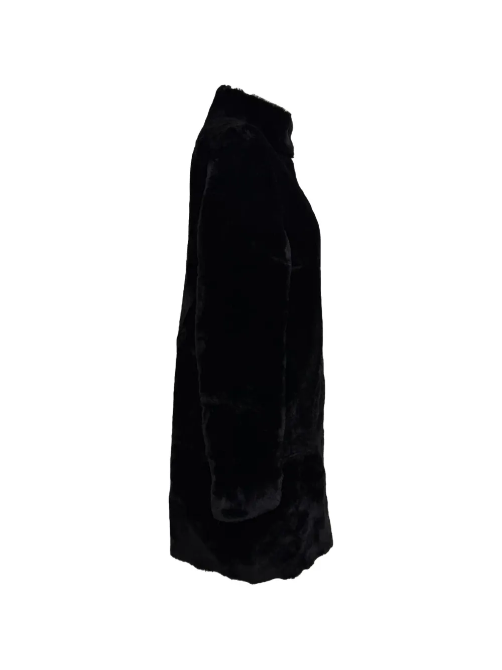 Maje Gibson shearling coat - Nero