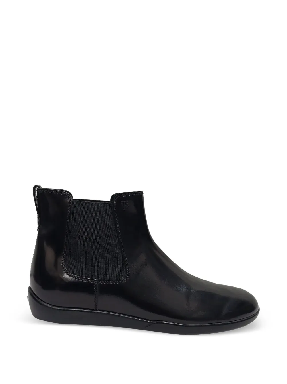 Tod's Vintage slip-on patent leather ankle boots - Schwarz