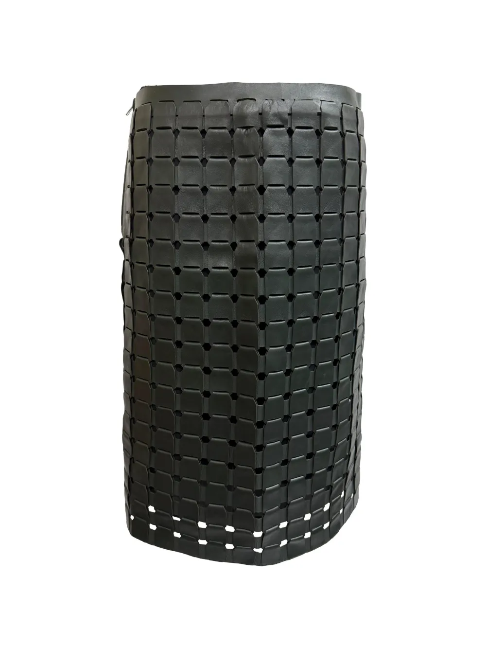 Bottega Veneta Pre-Owned 2019 Intrecciato A-line skirt - Verde