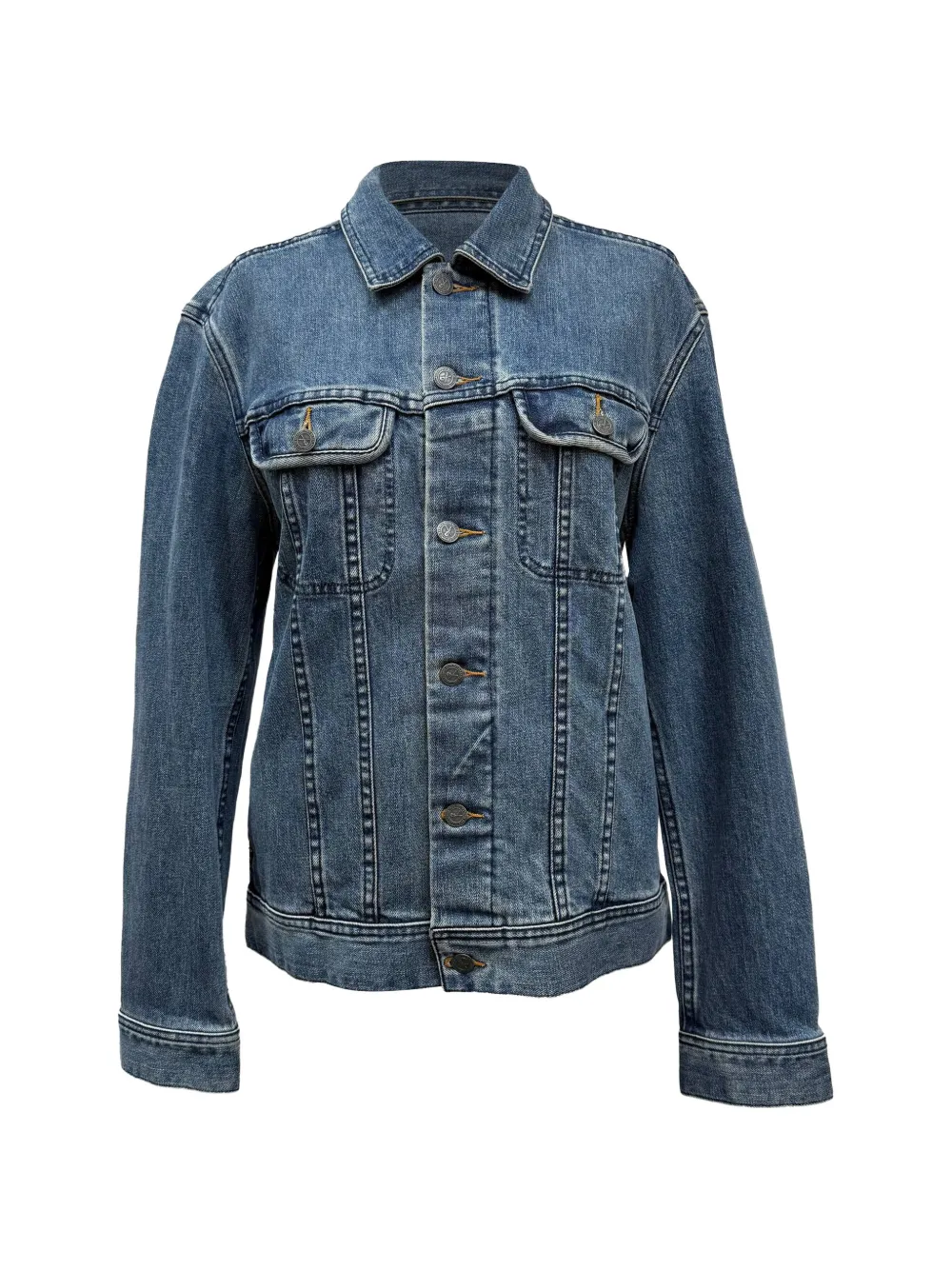 A.P.C. buttoned chest-pockets denim jacket - Blu