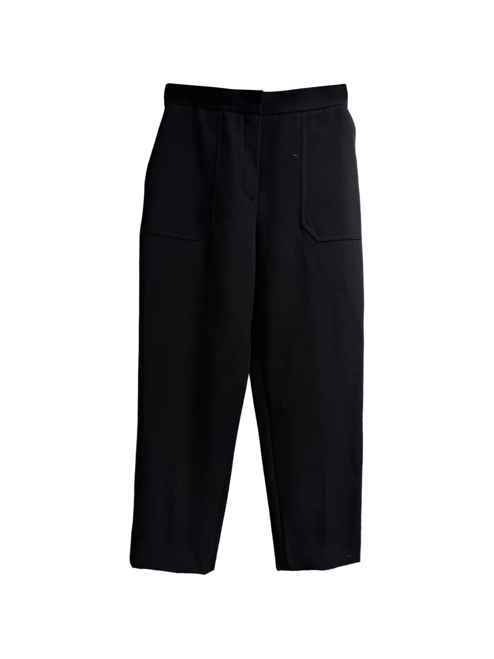 Fendi Pre-Owned Tapered-leg pocket trousers - Black