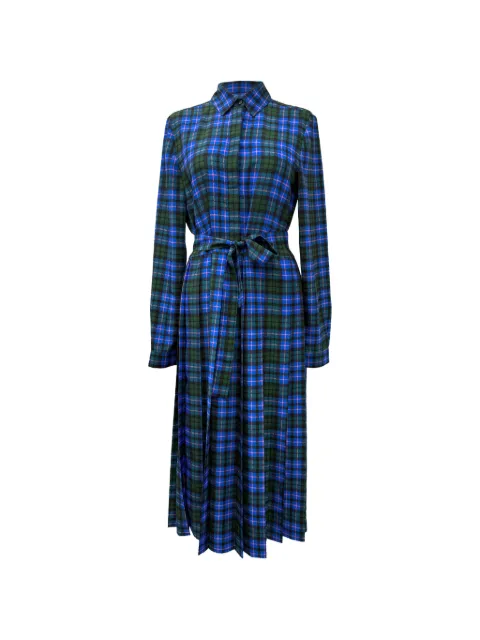 MSGM checked belted dress