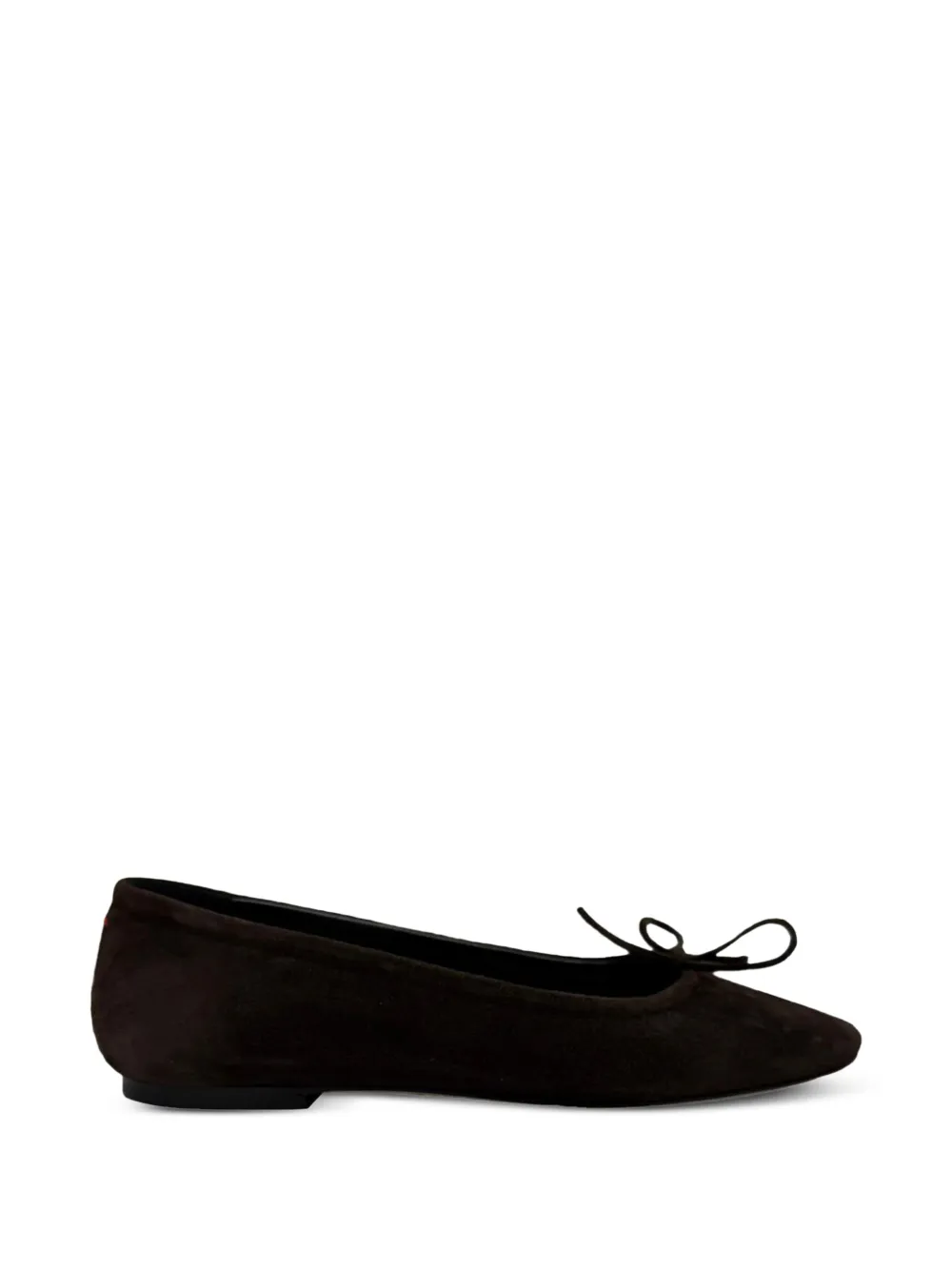 Aeyde Delfina bow-detailed ballet flats - Braun