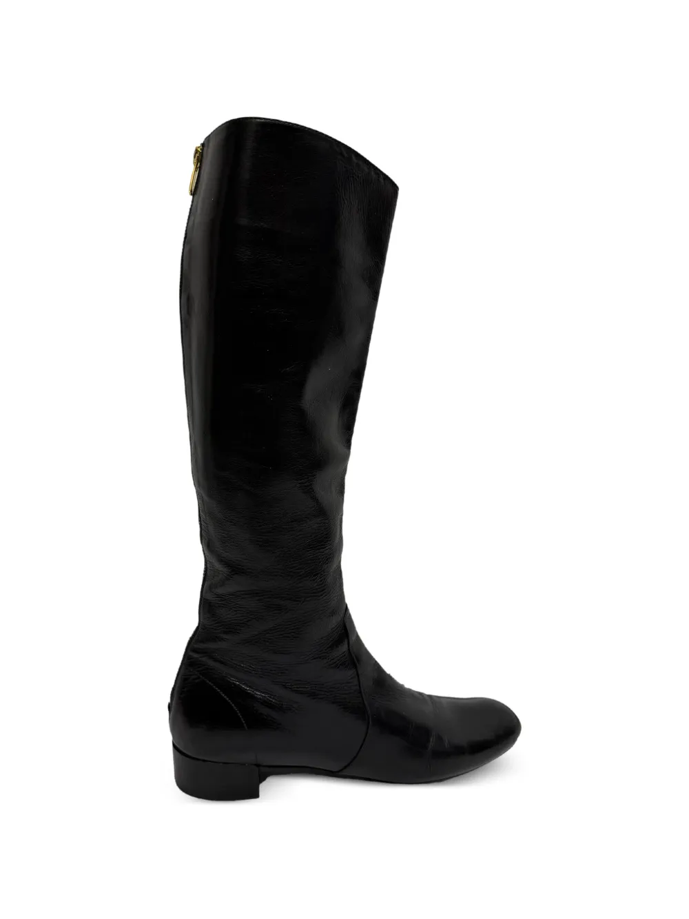 Prada Pre-Owned Zip-up knee-high boots - Nero