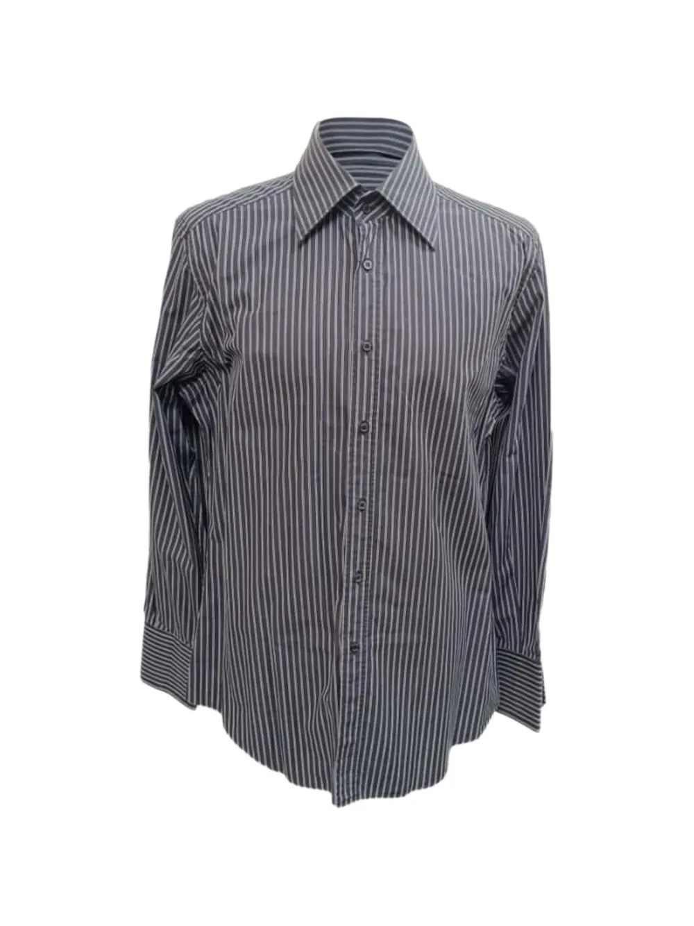Gucci Pre-Owned Striped button-down shirt - Blu