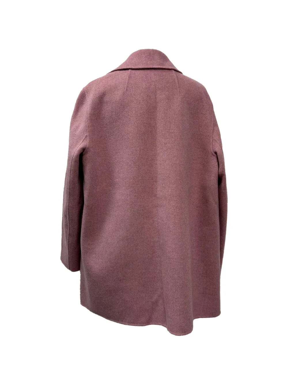THEORY Pre-owned Brushed-felt Open-front Coat In Pink