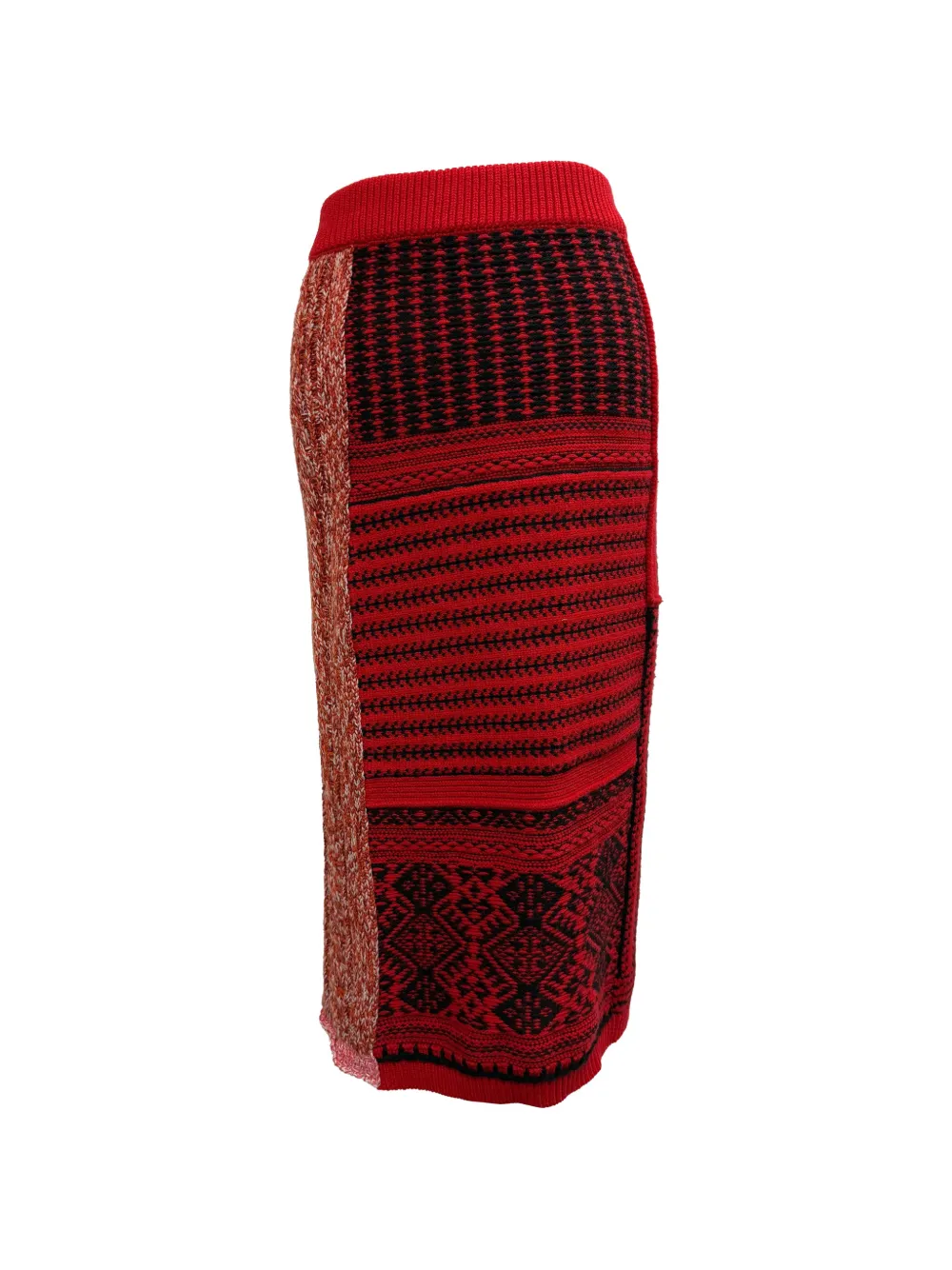 Burberry Pre-Owned Tweed pattern skirt - Rosso