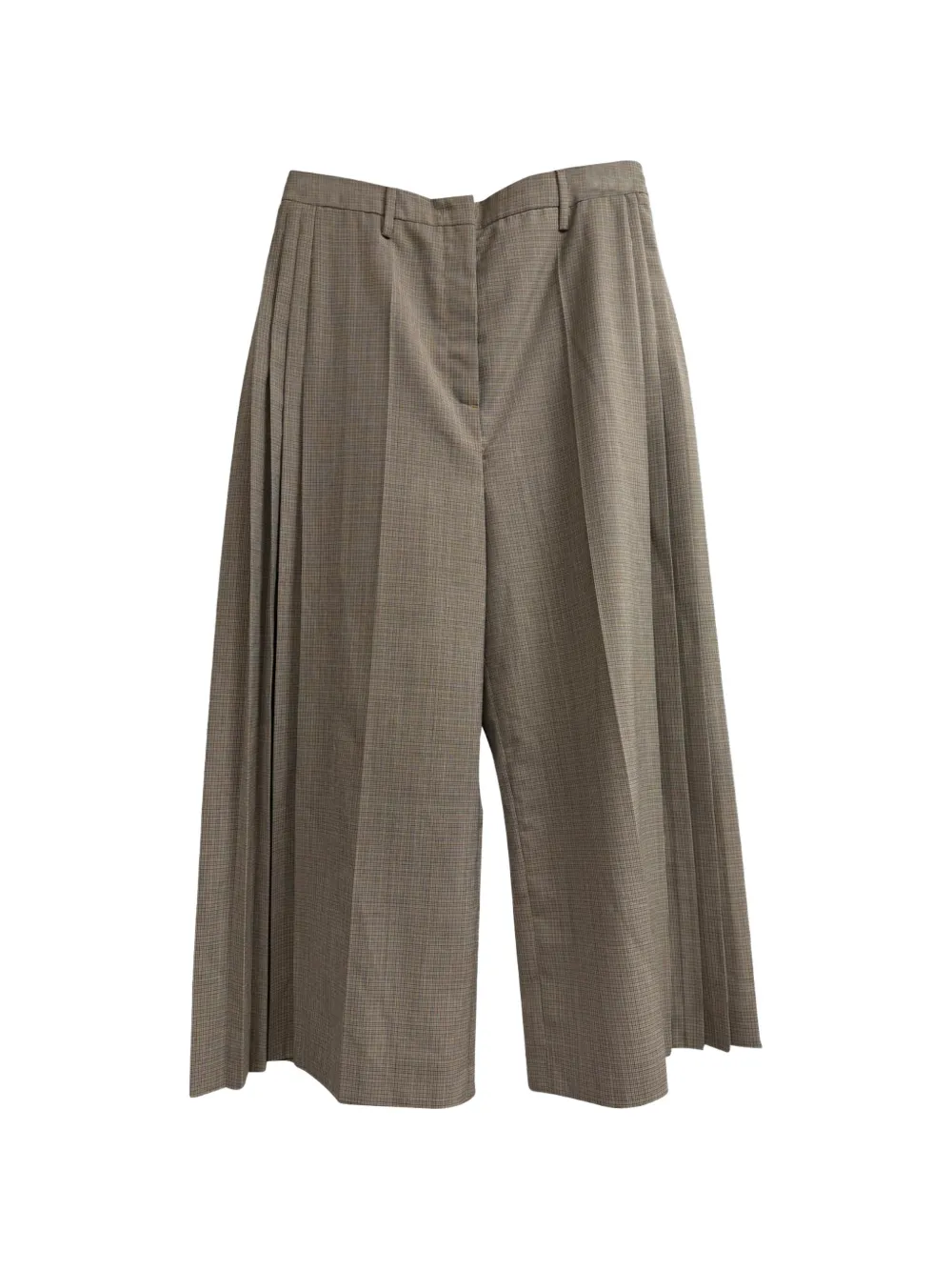 Prada Pre-Owned plaid pleated trousers - Neutrals