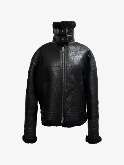 Balenciaga Pre-Owned veste froissée à doublure lainée