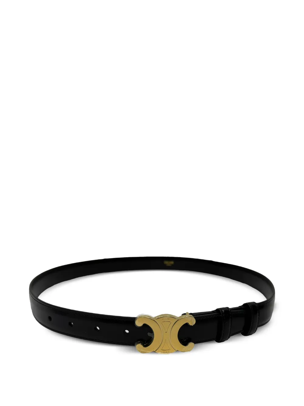 Celine Pre-Owned Triomphe leather belt - Nero