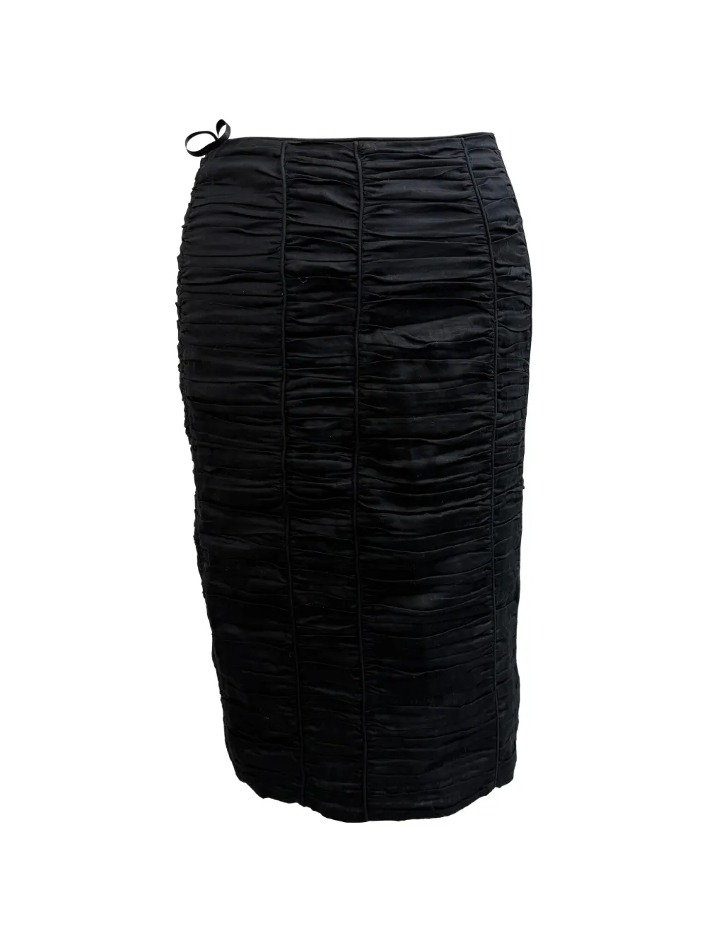 Burberry Pre-Owned Ruched pencil skirt - Schwarz