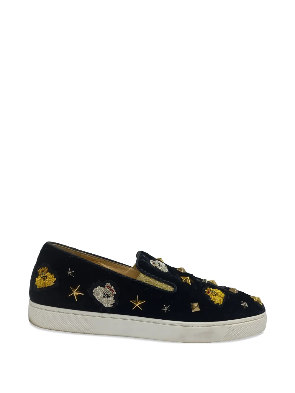 Christian Louboutin Pre-Owned Miss Academy stud sneakers - Schwarz