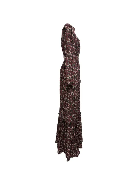 Vilshenko paisley-print mock-neck dress