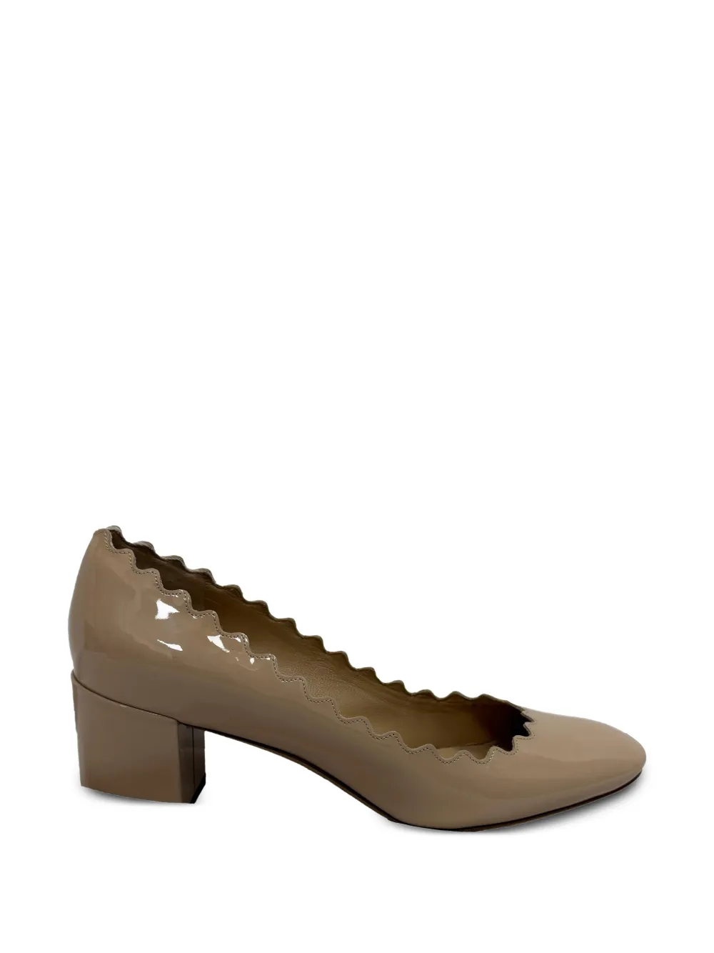 Chloé Vintage Lauren scalloped pumps - Nude