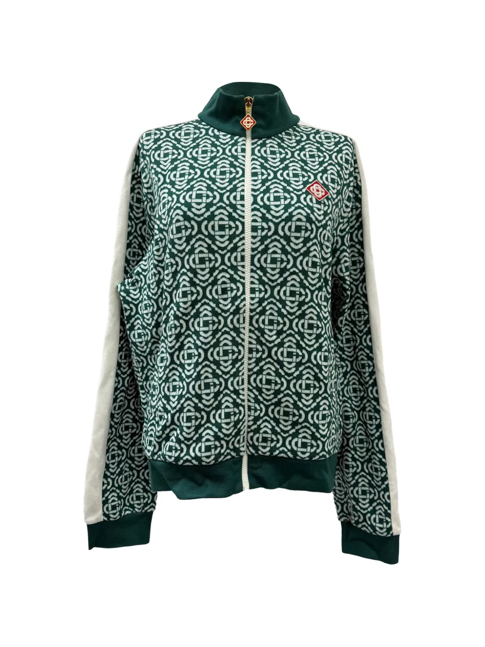 Casablanca Monogram-jacquard track jacket - Verde