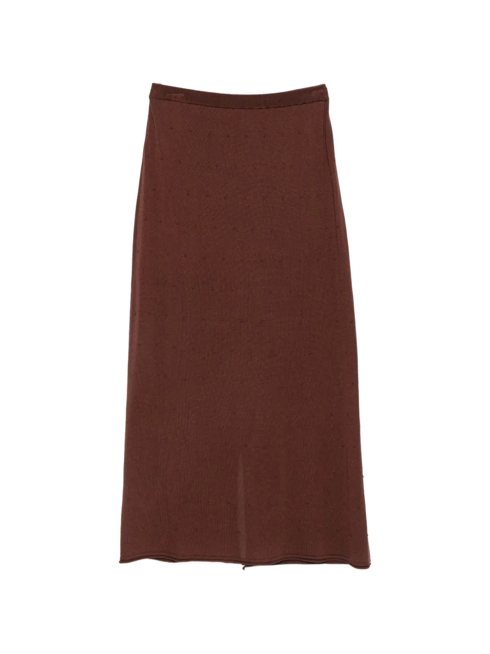 VIKTORIA CHAN Kalida dot-texture maxi skirt - Braun