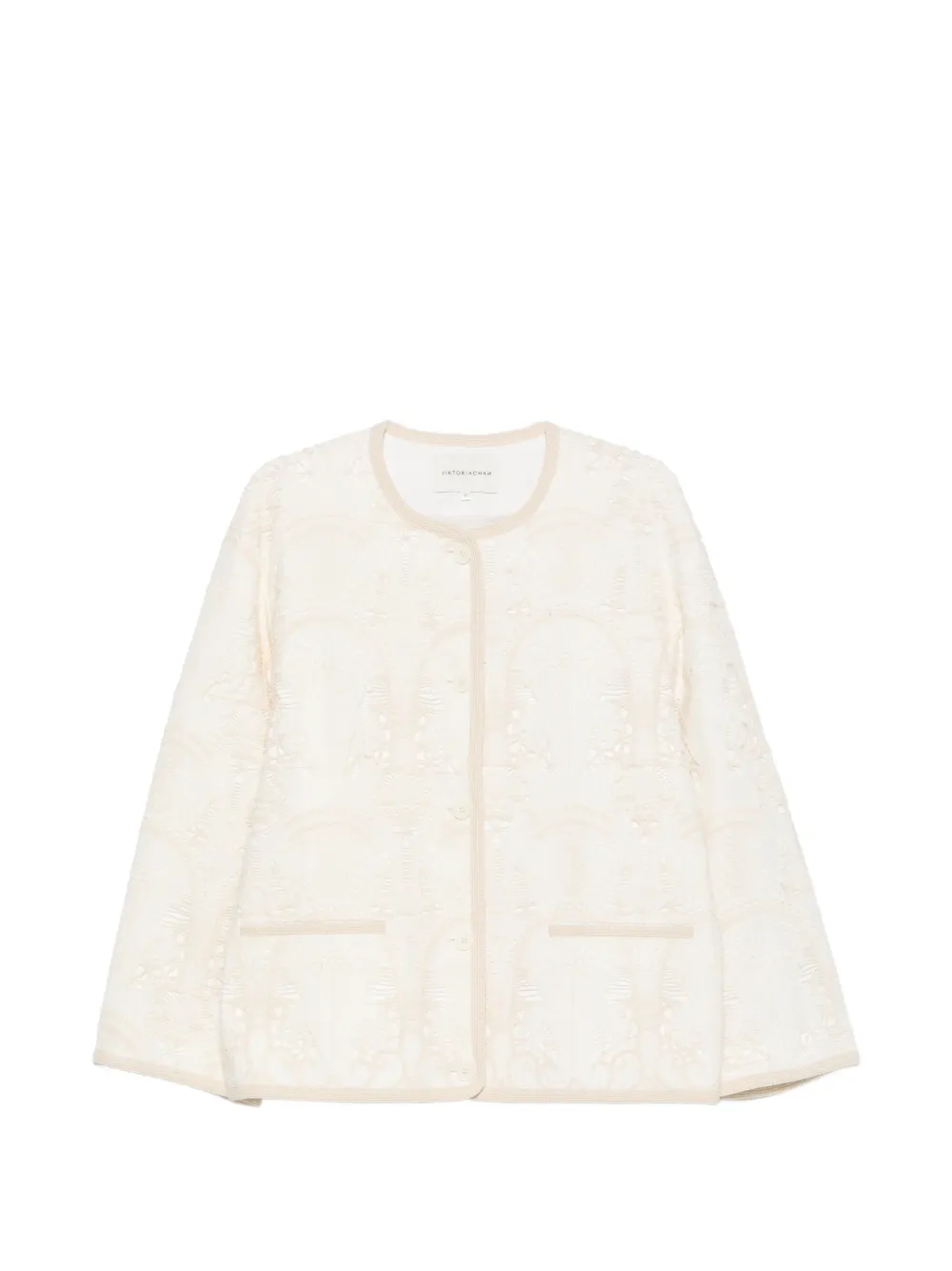 VIKTORIA CHAN lace-embroidered jacket