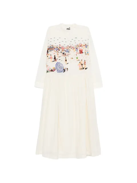 mii vestido camisero midi Tara bordado