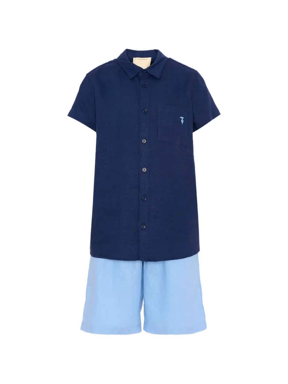 TRUSSARDI JUNIOR logo-detail shorts set - Blu