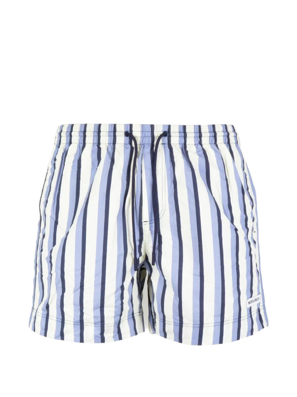 Woolrich striped swim shorts - Bianco