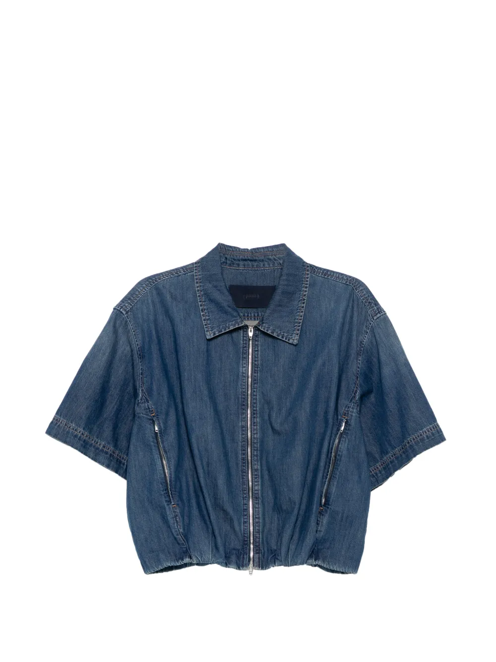 Juun.J denim zipped jacket - Blu
