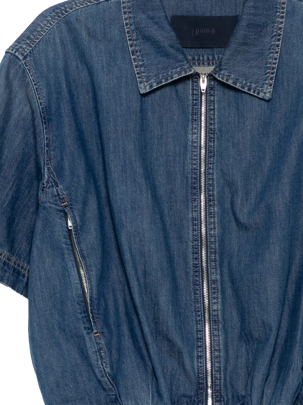 Juun.J Denim jack met rits Blauw