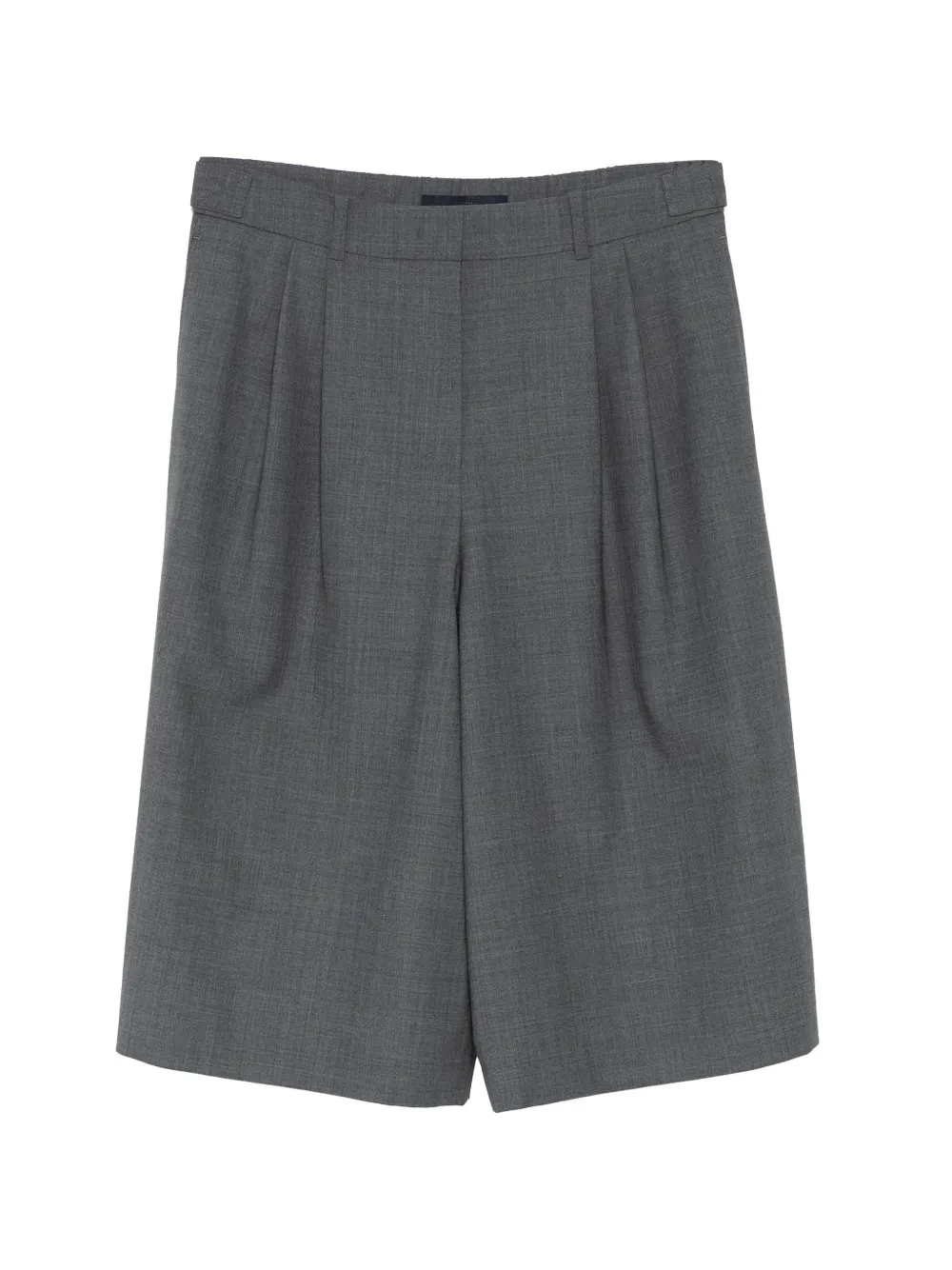 Juun.J knee-length belted shorts - Grigio
