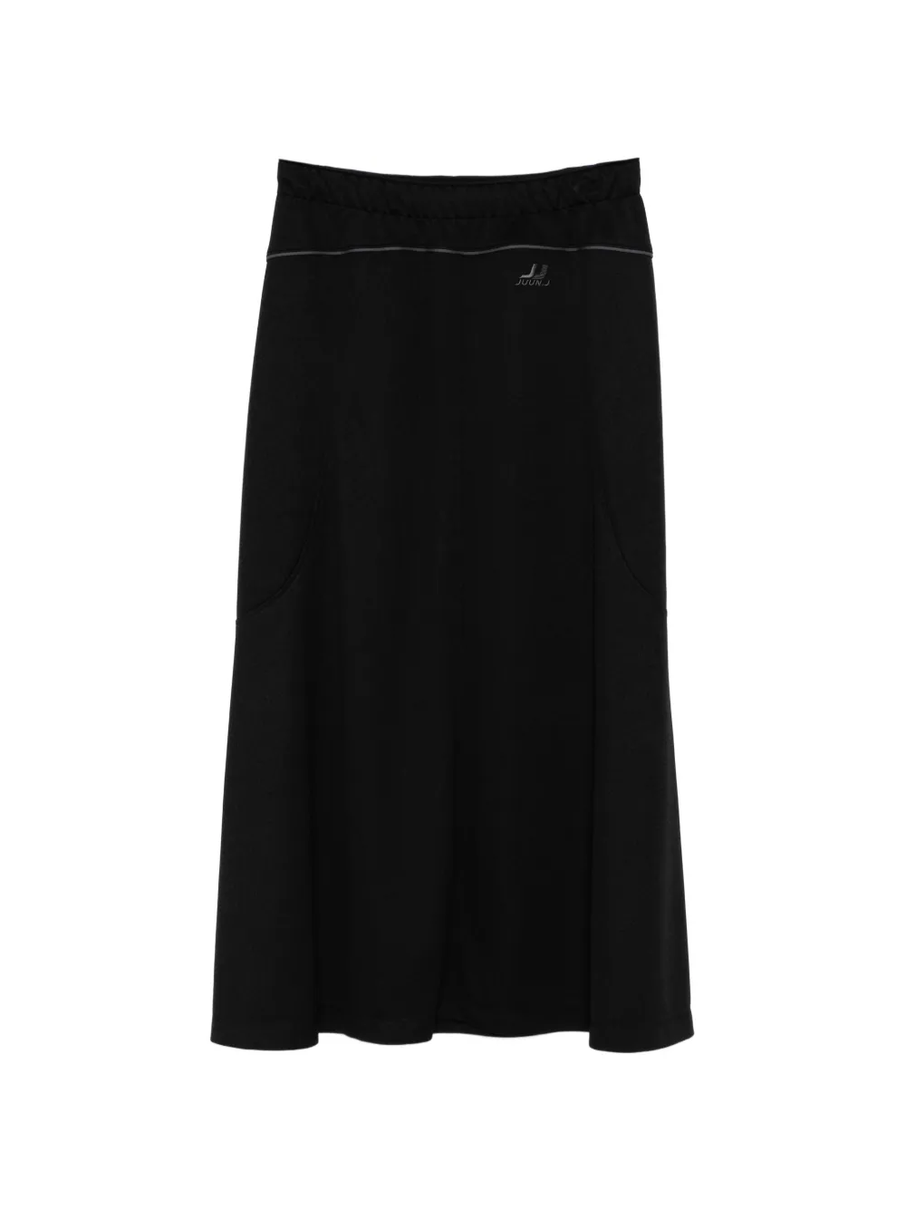 Juun.J Midi-rok met afwerking Zwart