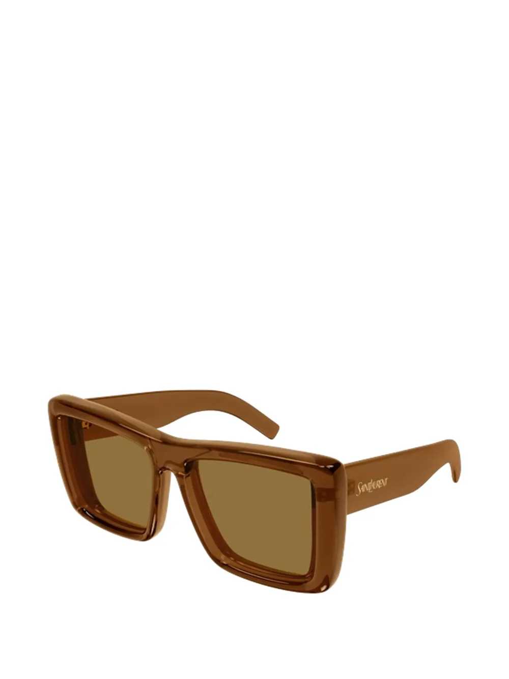 Saint Laurent Eyewear Howl zonnebril met vierkant montuur Bruin