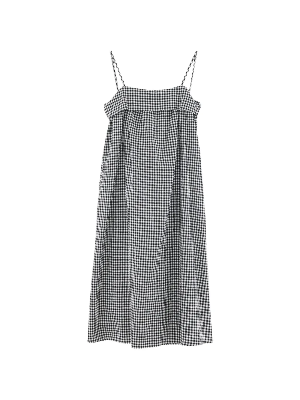 Bellerose Tokyo gingham-check dress - Black