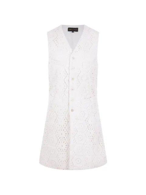 Comme Des Garçons crochet-knit jute dress