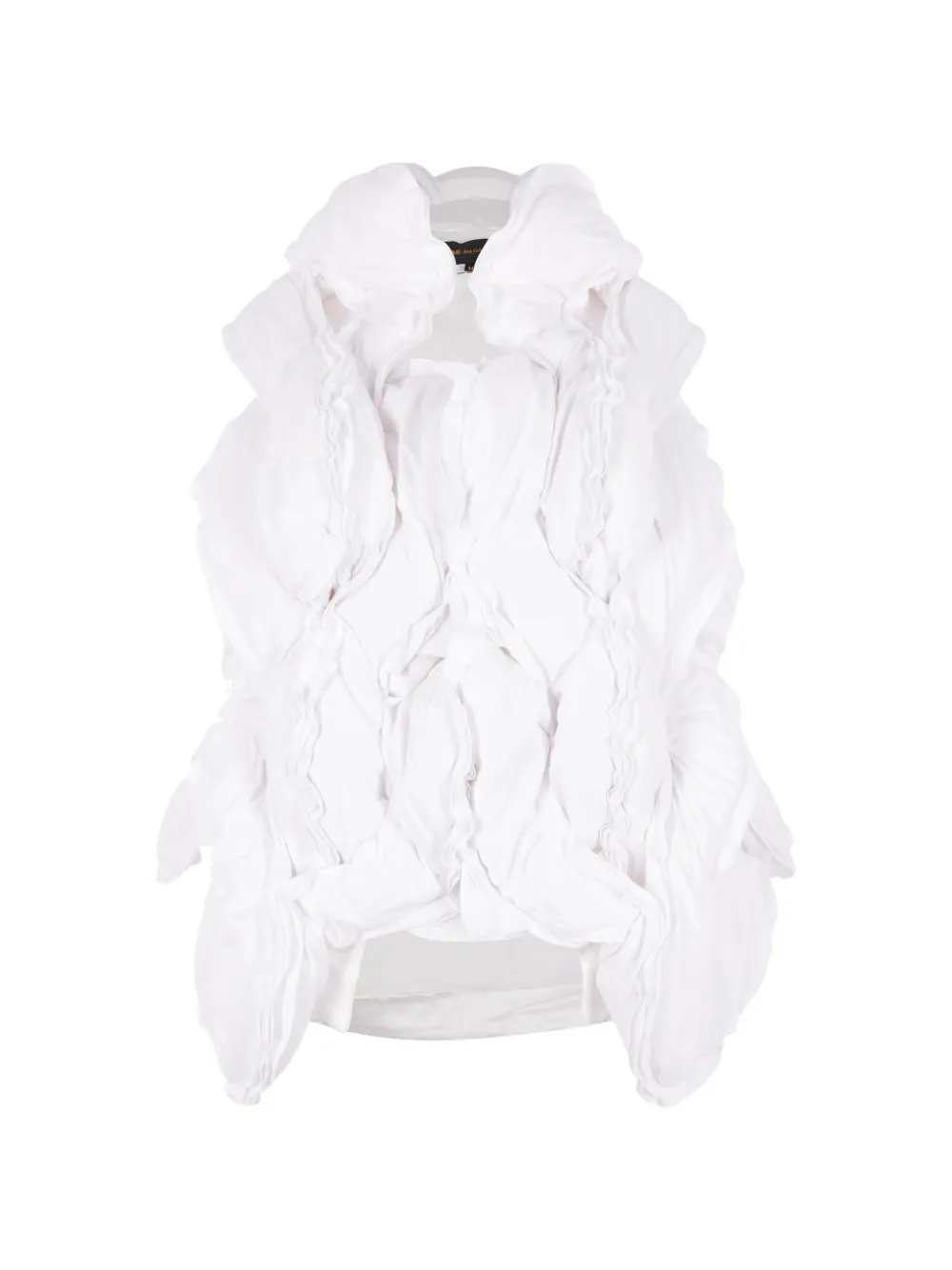Comme Des Garçons ruffled padded jacket - White