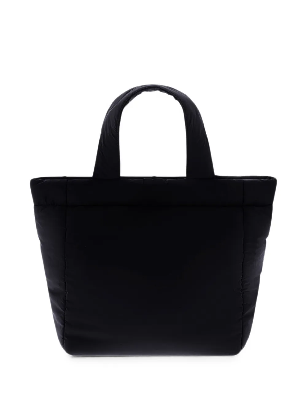 Herno padded logo-plaque tote bag Zwart