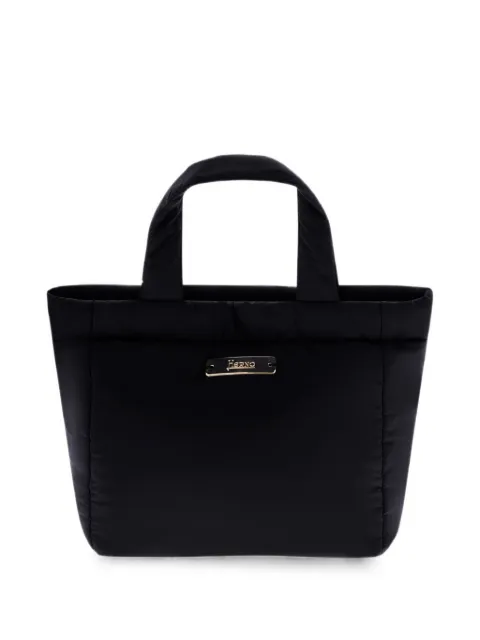 Herno padded logo-plaque tote bag