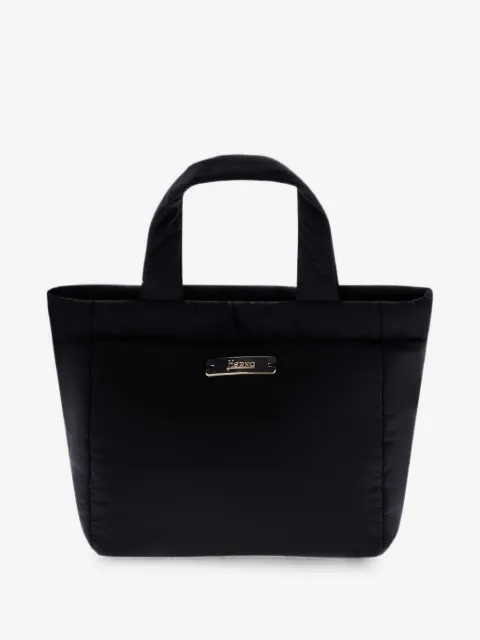 Herno padded logo-plaque tote bag
