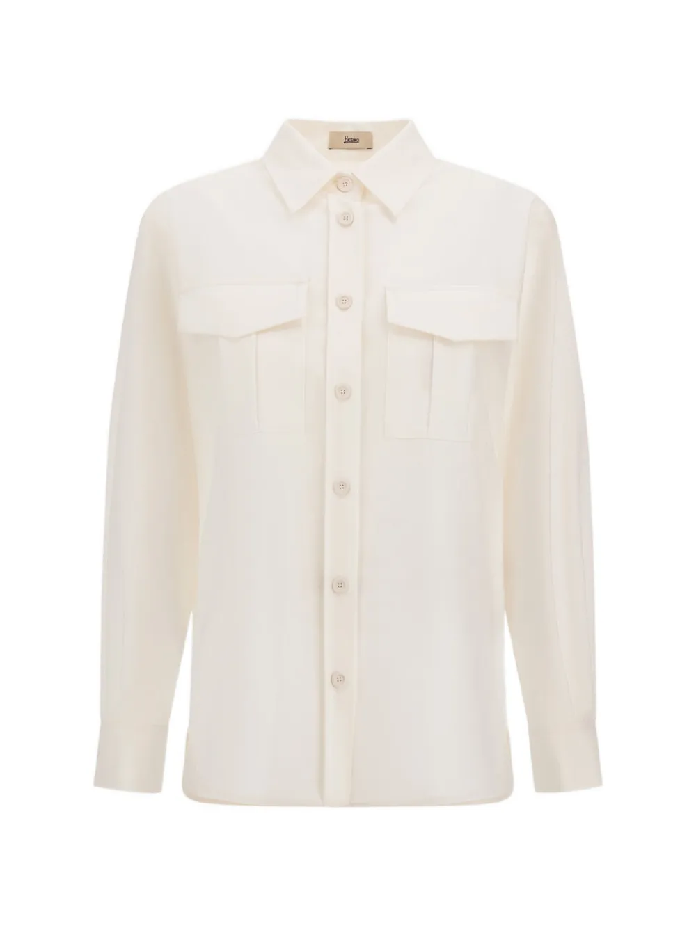 Herno flap-pocket button-up shirt - Toni neutri
