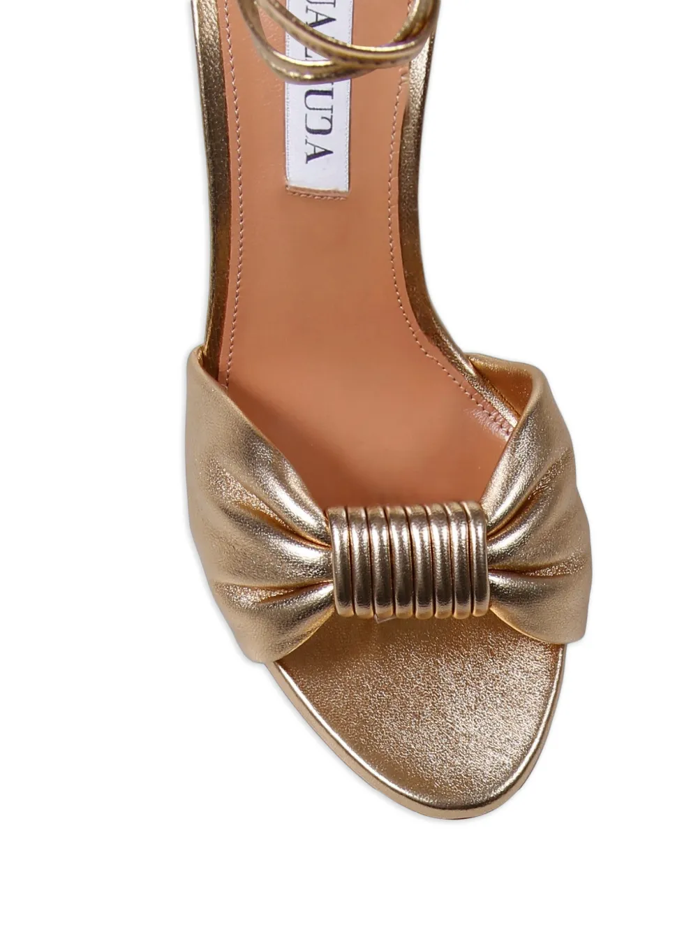 Aquazzura Carina strappy sandals Goud