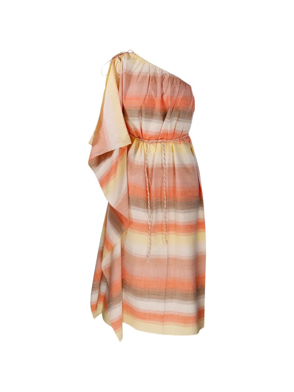 mapoésie Enna Horizon one-shoulder striped dress - Arancione