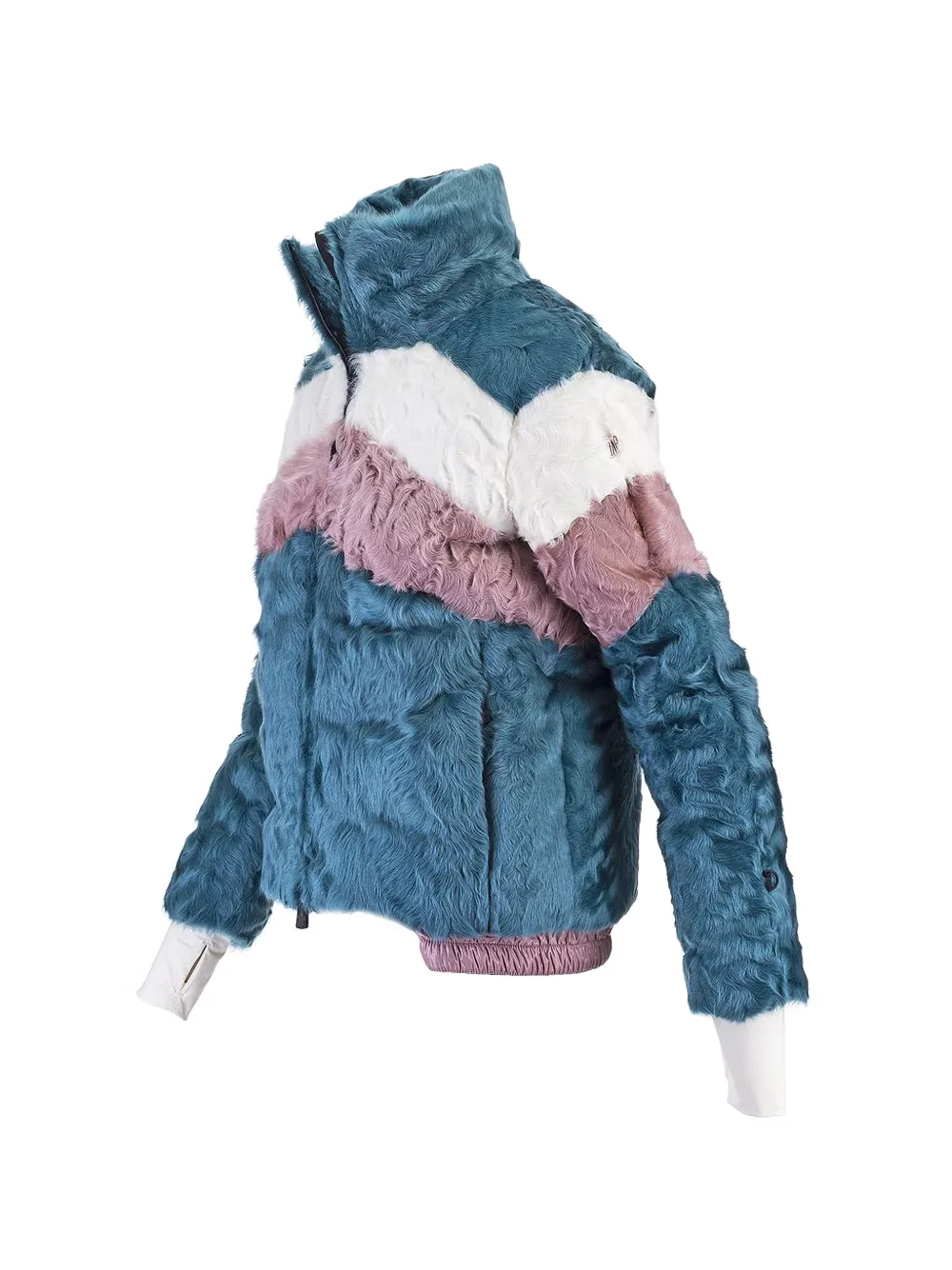 Moncler Grenoble Jack met colourblocking Blauw