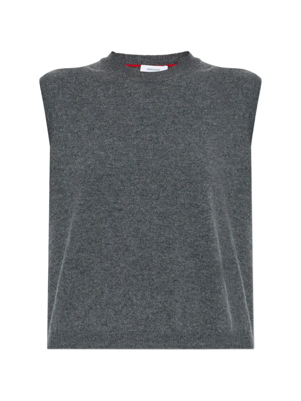 Ferragamo sleeveless knitted vest - Grigio