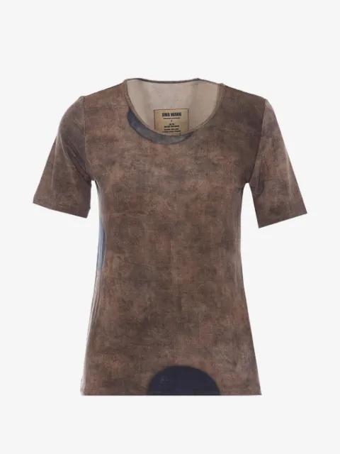 Uma Wang playera manga corta
